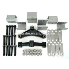 hanger kit for tandem axle trailer spring suspension